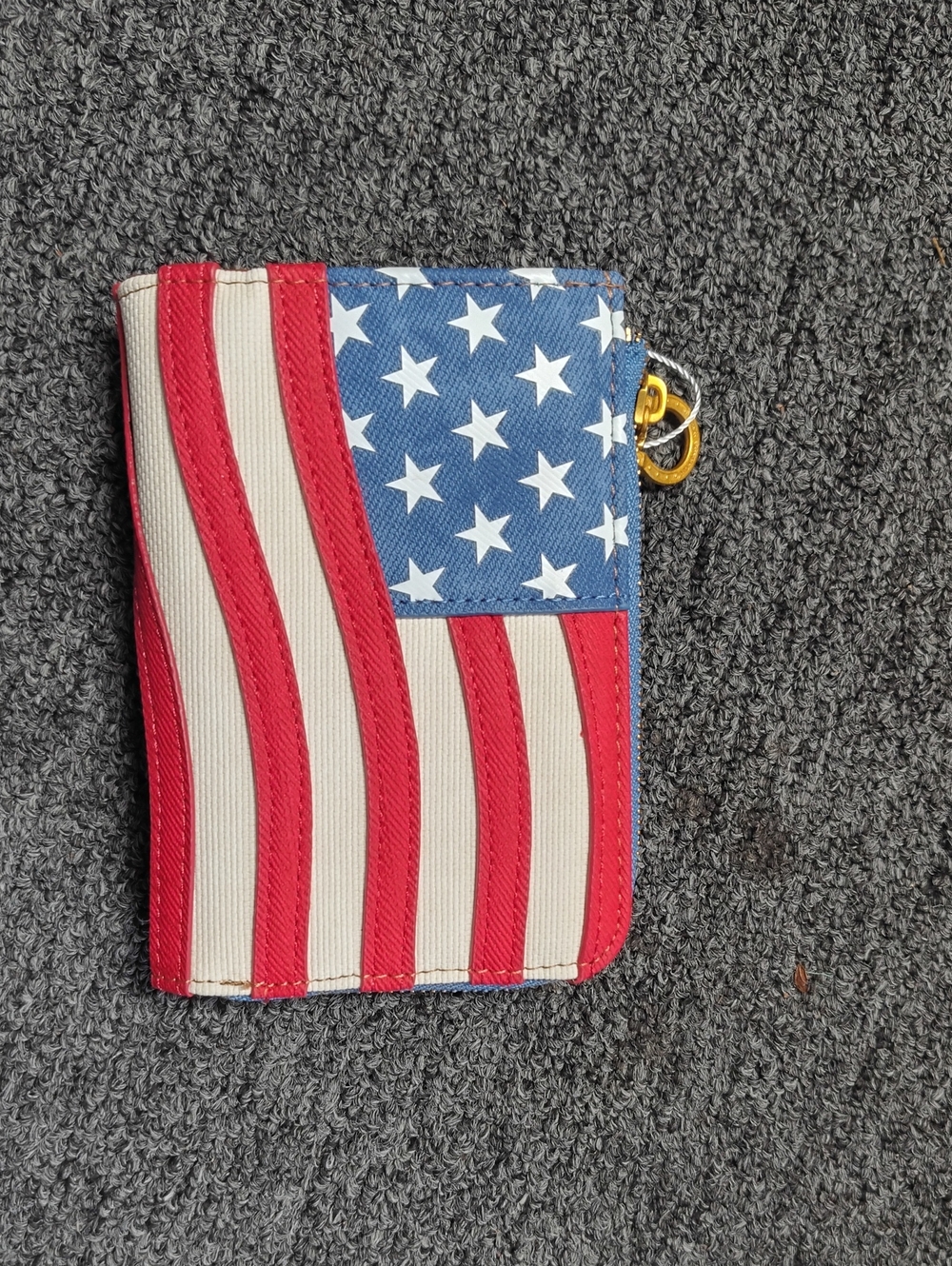 Montana West Red White Blue American Flag Zip Wallet